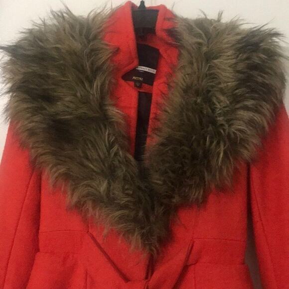 PLENTY‎ BY TRACY REESE COAT FAUX FUR PETITE SIZE 0P - Picture 3 of 8